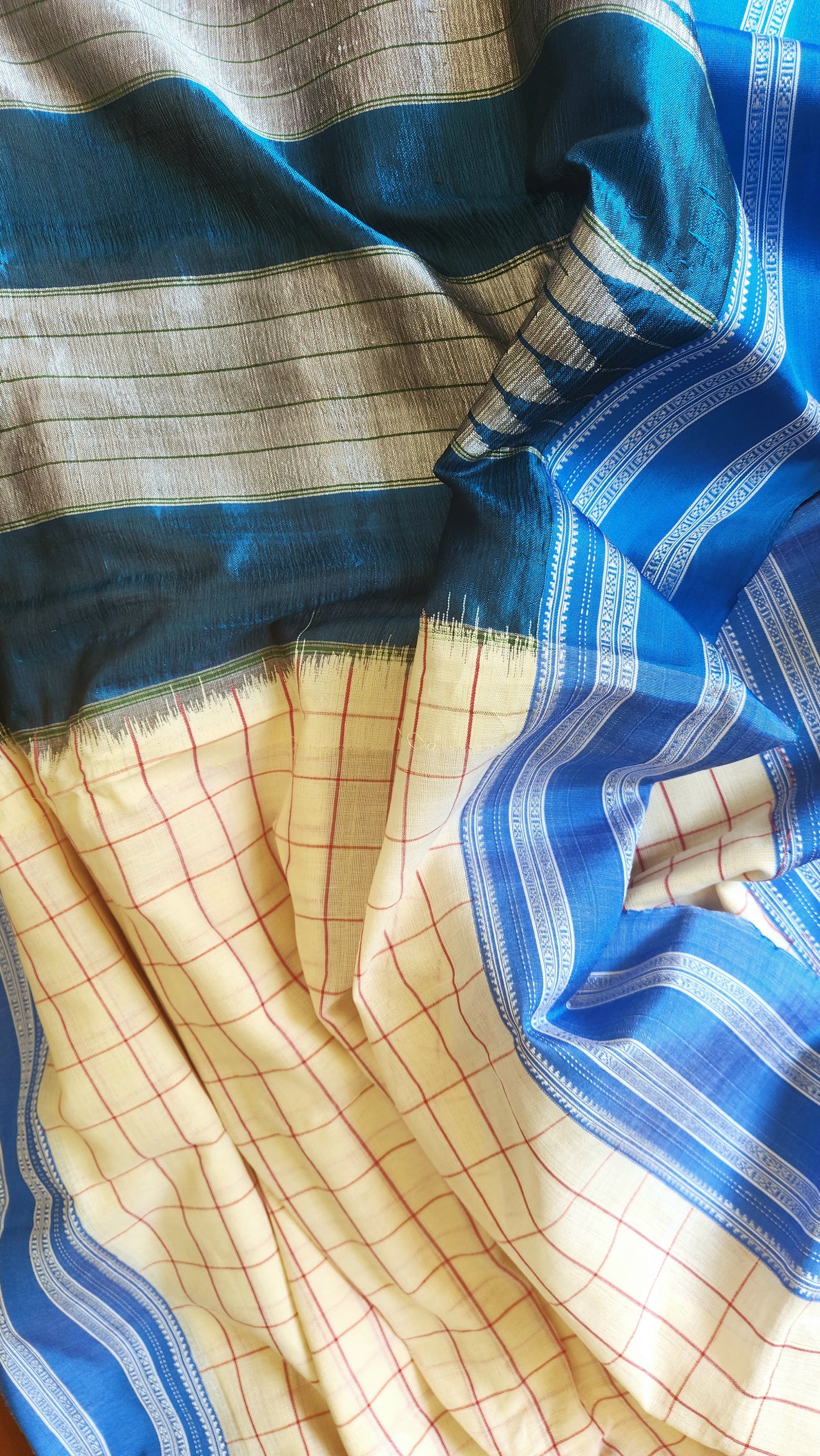 'KEERTHI' Handwoven Silk Pallu Ilkal Saree