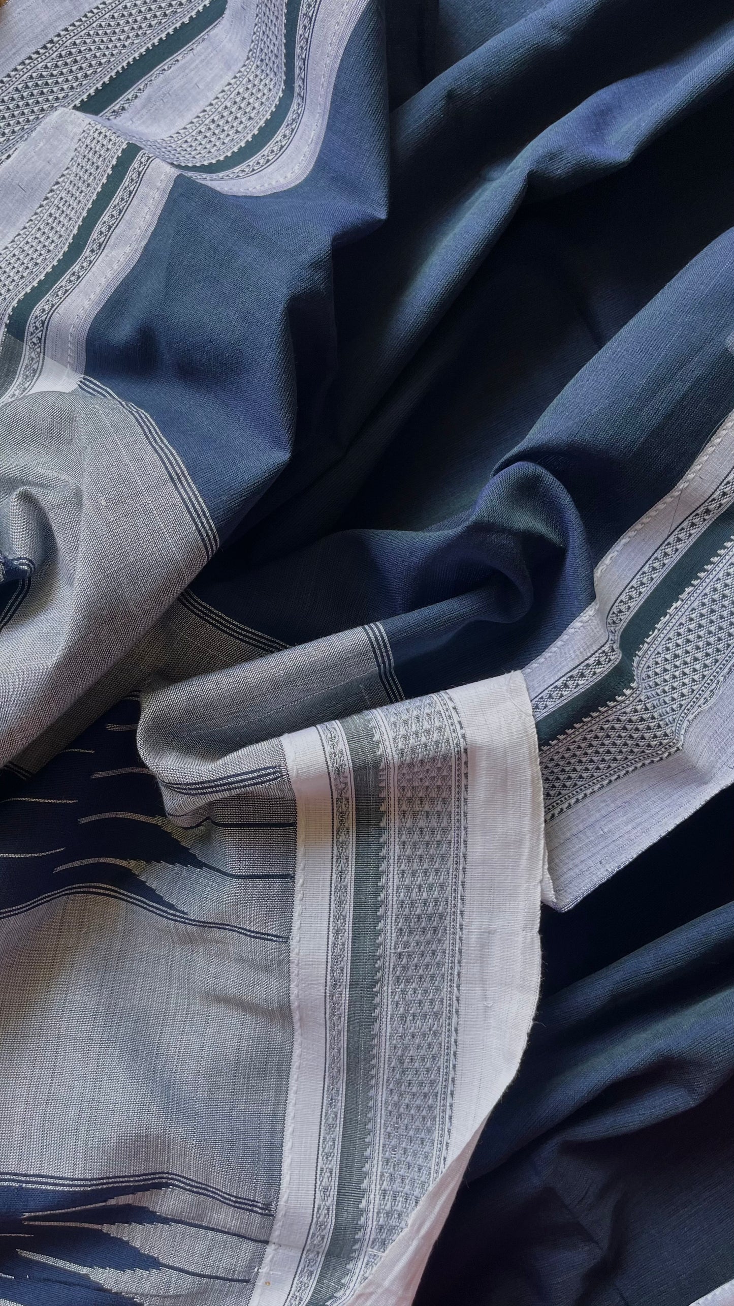 'INDIRA' Handwoven Cotton Ilkal Saree