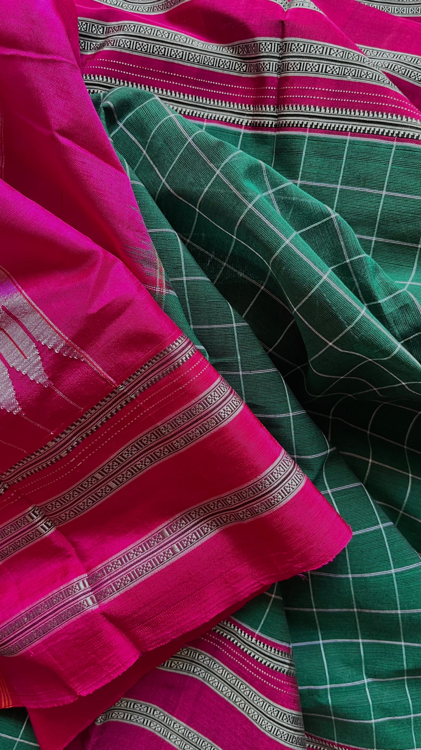 'JYOTHI' Handwoven Silk- Pallu Ilkal Saree