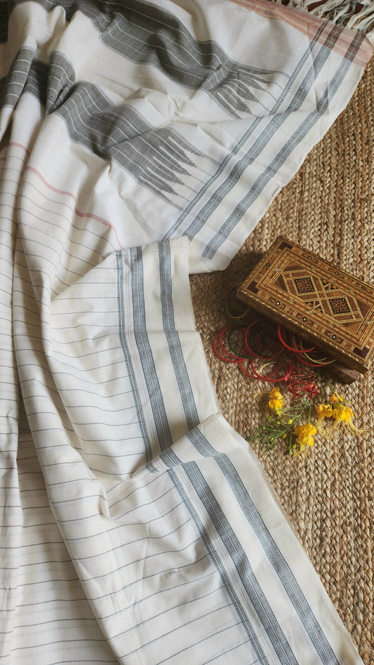 'HARINI' Handwoven Cotton Ilkal Saree